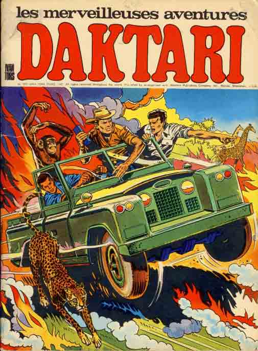 daktari TV comic land rover africa - salou jeep safari
